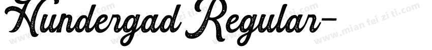 Hundergad Regular字体转换